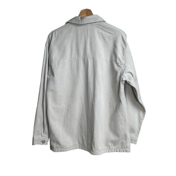 Beige H&M Khaki Button Down Shirt - Size XS - NWT - Picture 2 of 9